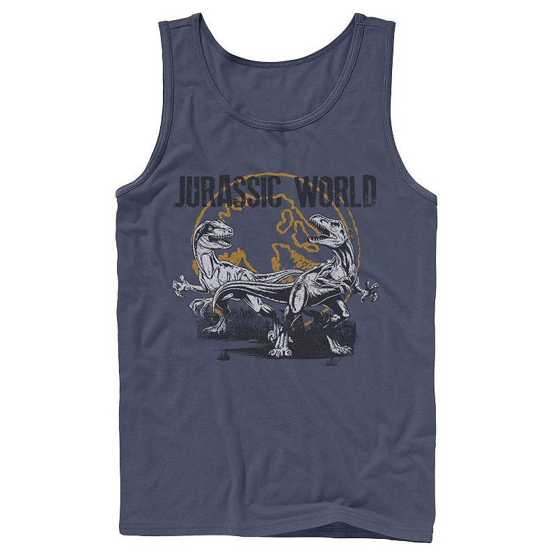 Men's Jurassic World Distressed Raptor Battle Tank Top,  Product Image