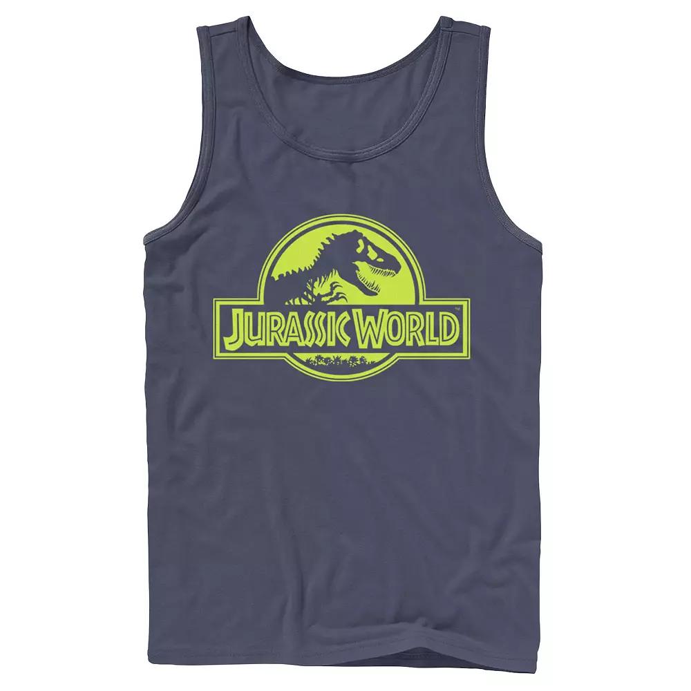 Mens Jurassic Park T-Rex Red Safari Collage Tank Top, Men's,  Product Image