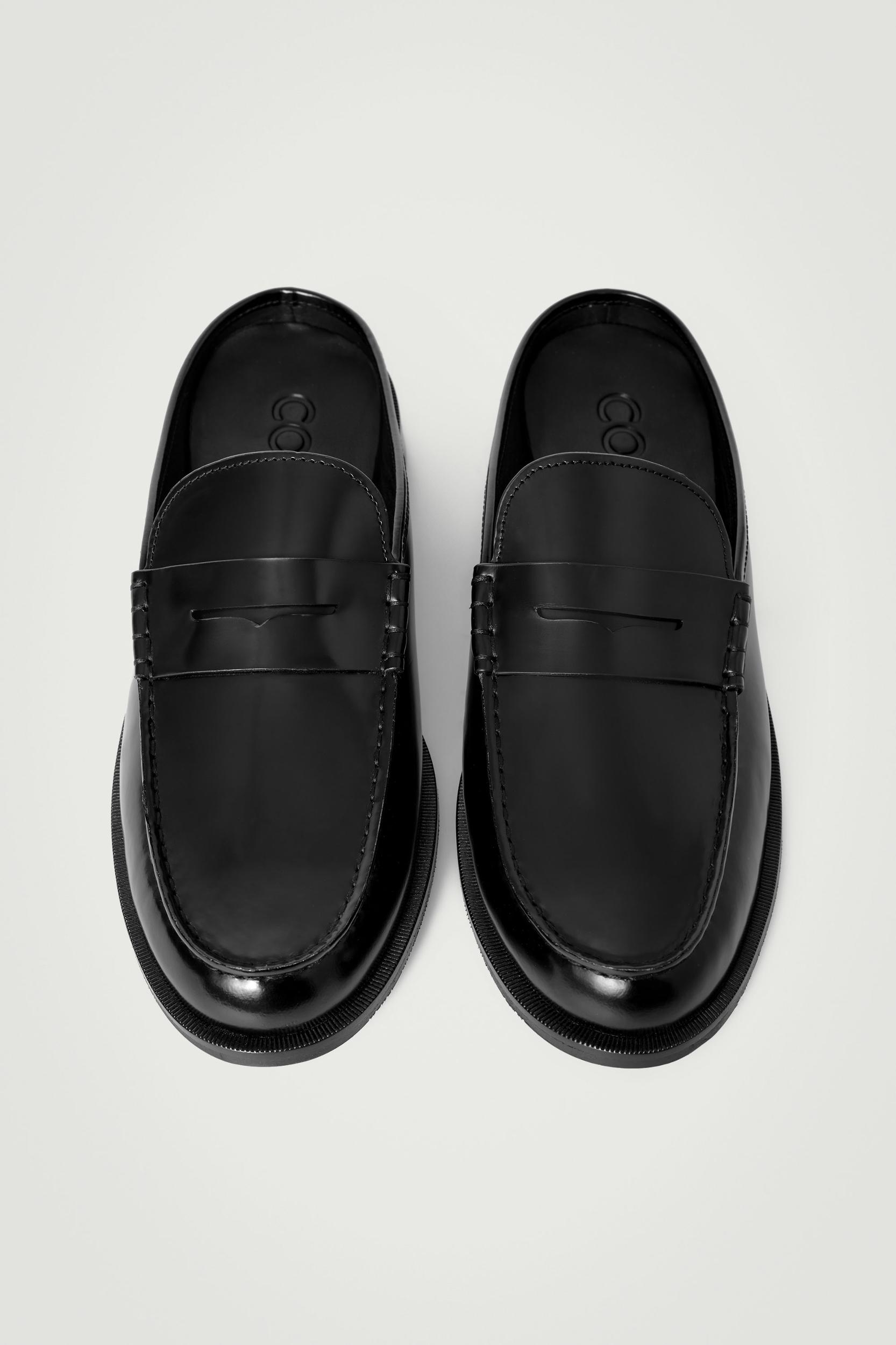 LEATHER PENNY MULES Product Image