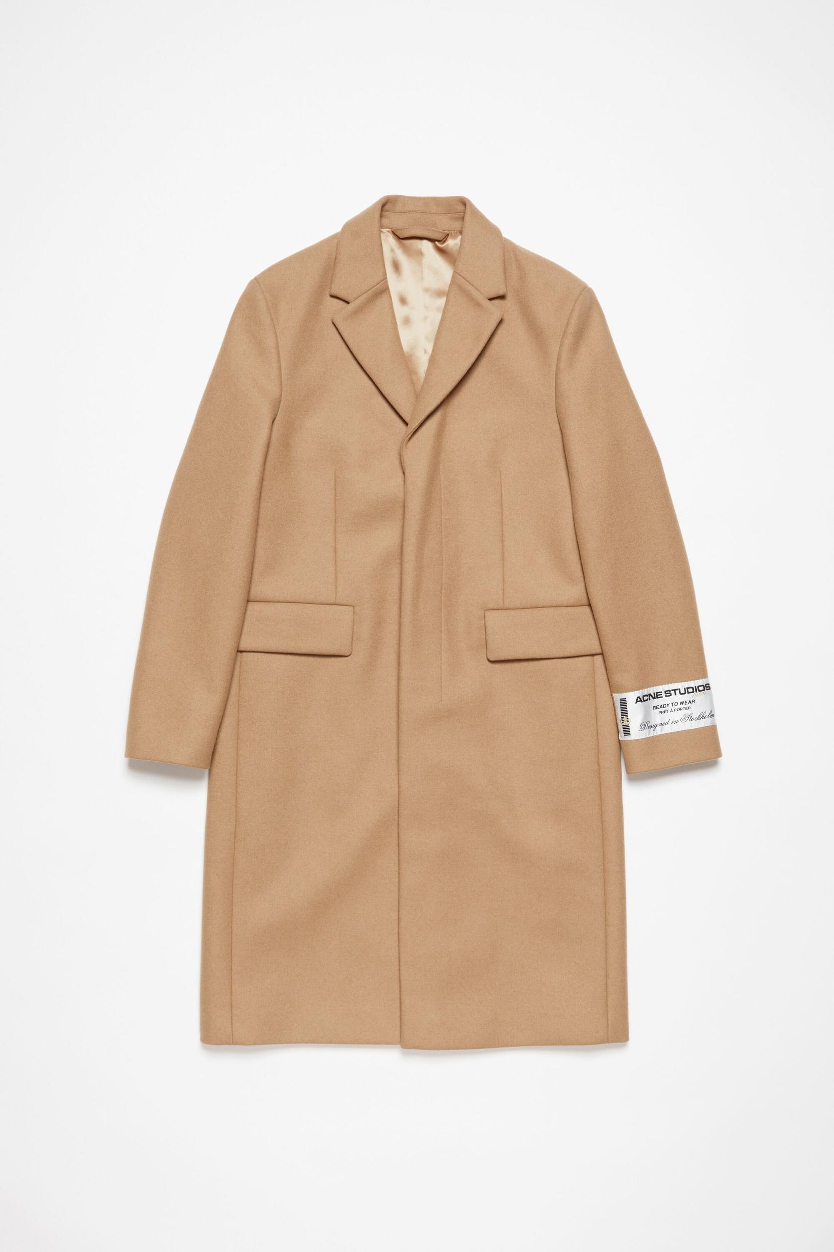 Single-breasted wool coat Product Image