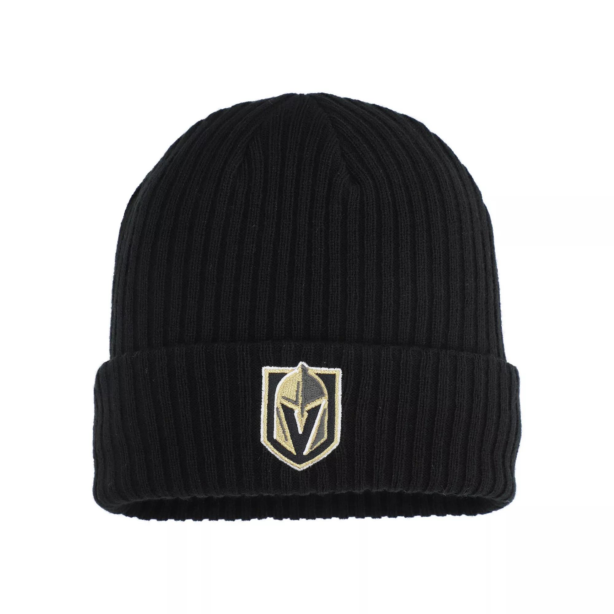 Men's Fanatics  Black Vegas Golden Knights Logo Cuffed Knit Hat, Lvk Black Product Image