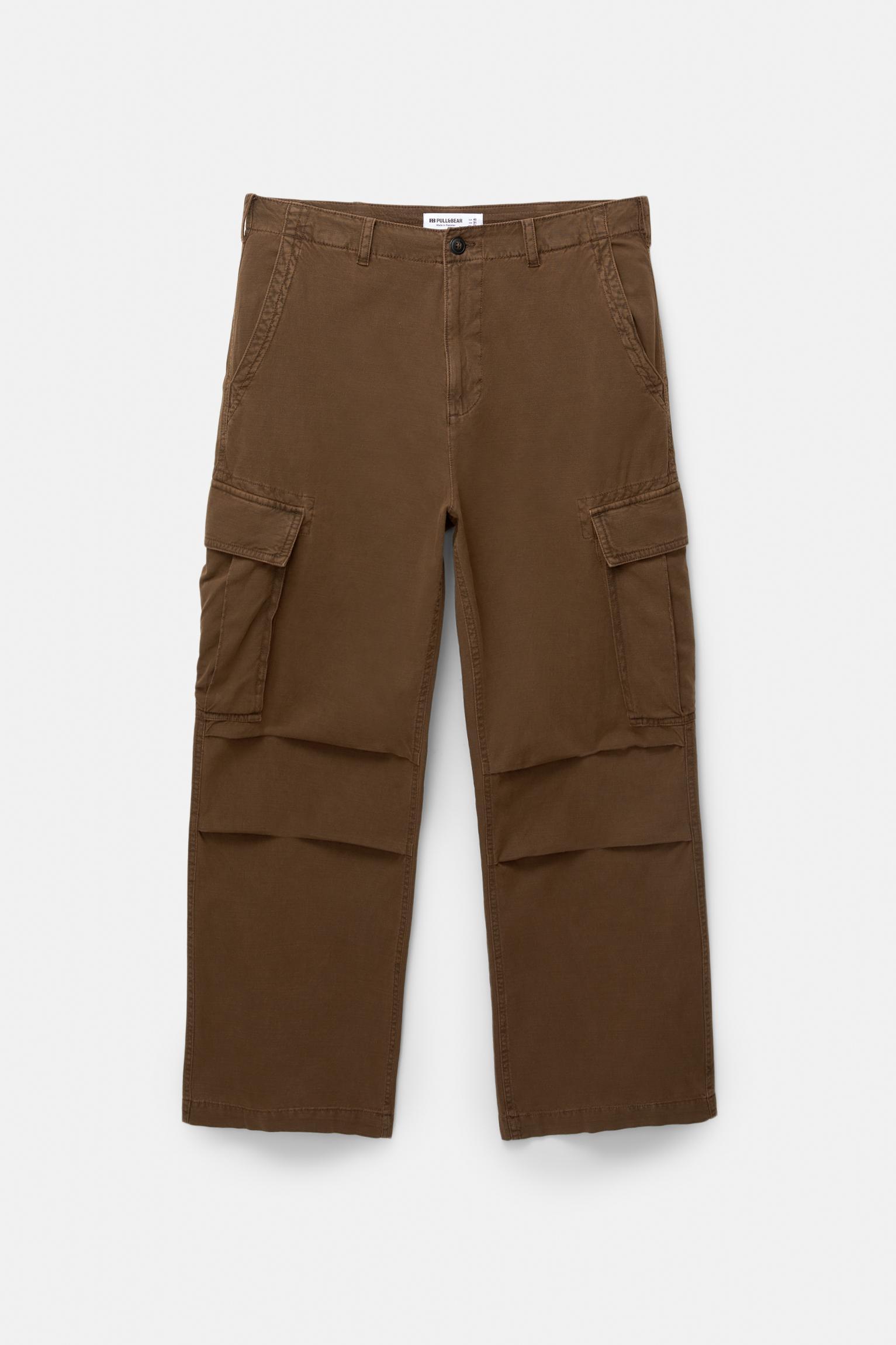 Washed baggy cargo pants Product Image