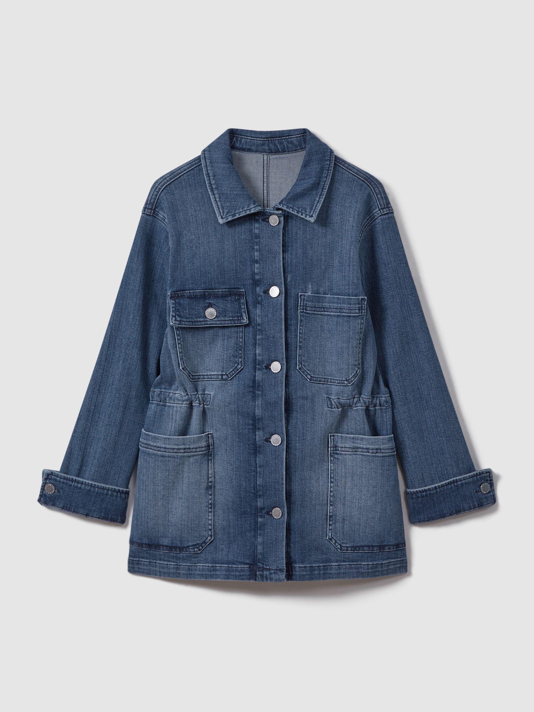 Denim Overshirt in Mid Blue Product Image