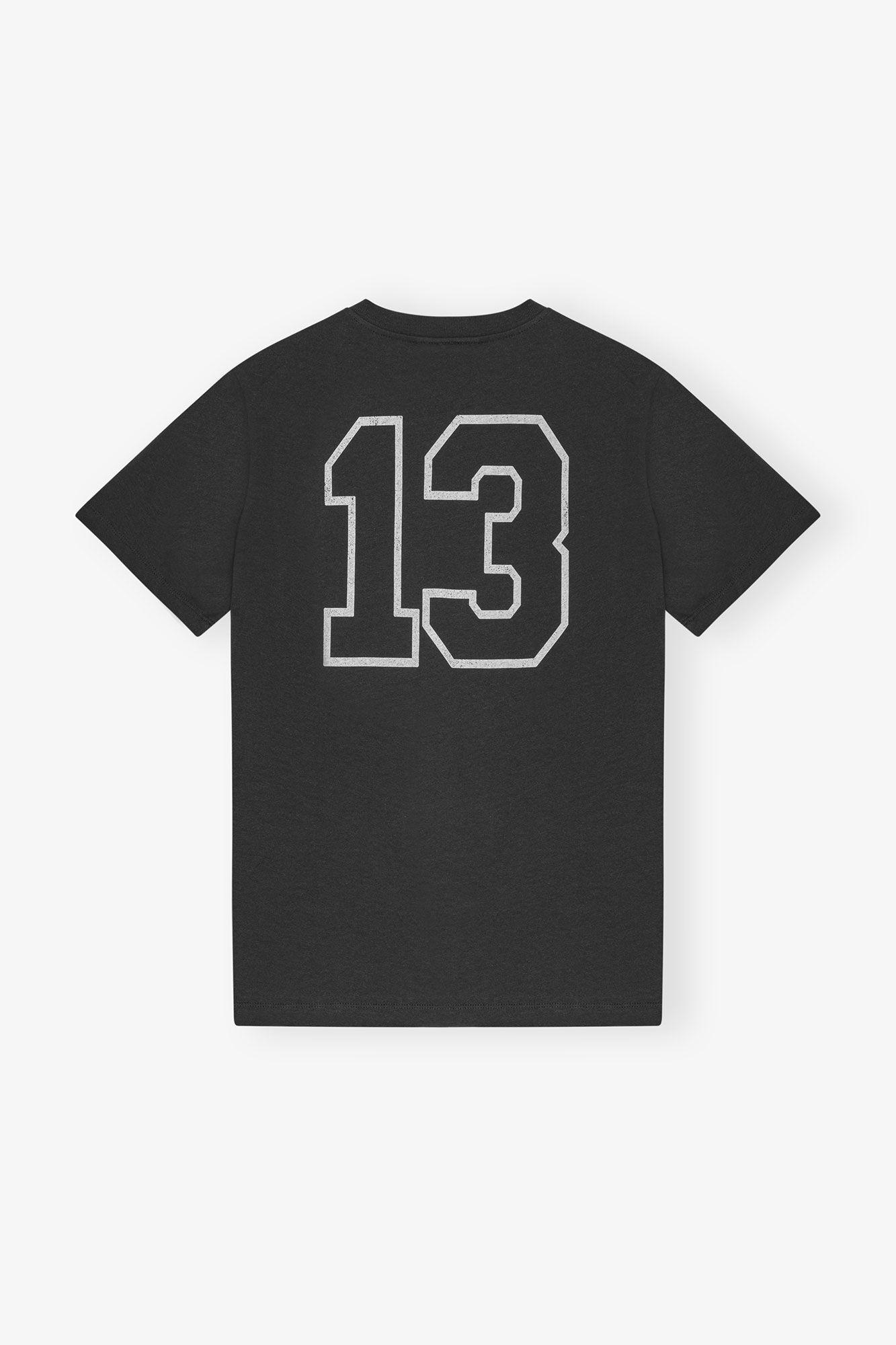 Black Basic Cotton Witch Relaxed T-shirt Product Image