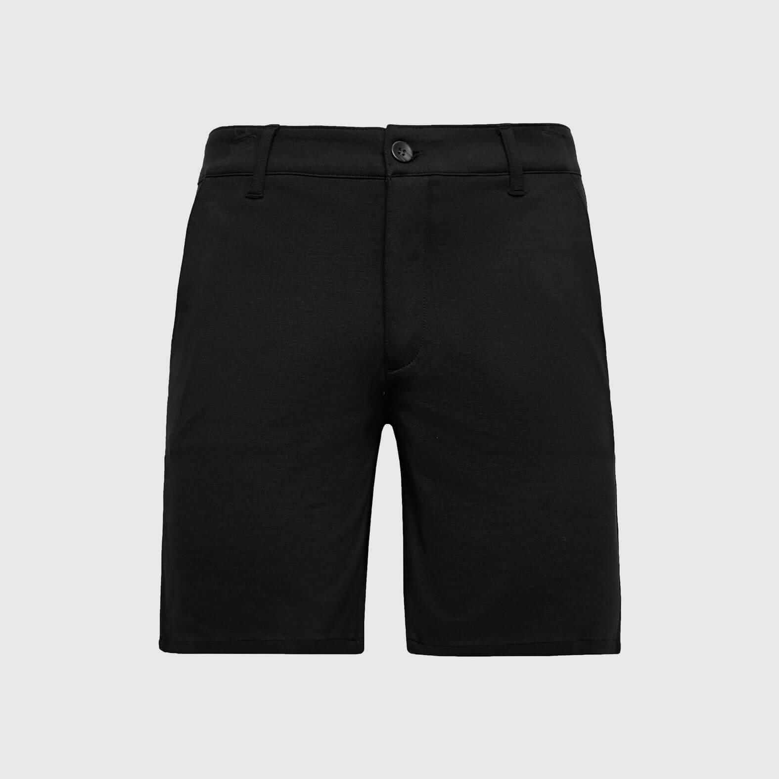 9" Black Comfort Knit Chino Shorts Product Image