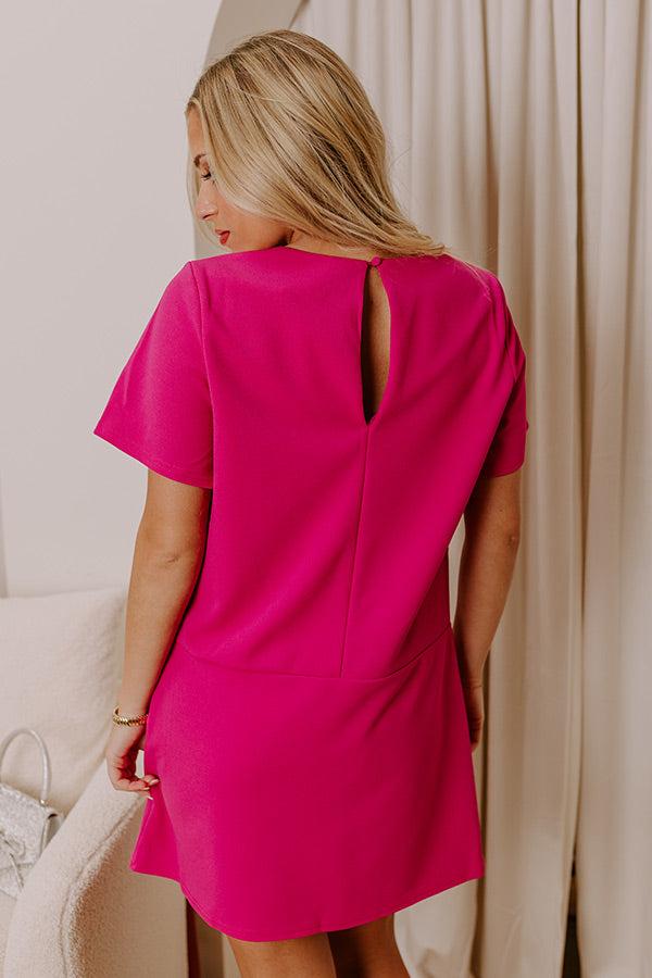 So Charmed Mini Dress in Fuchsia Product Image