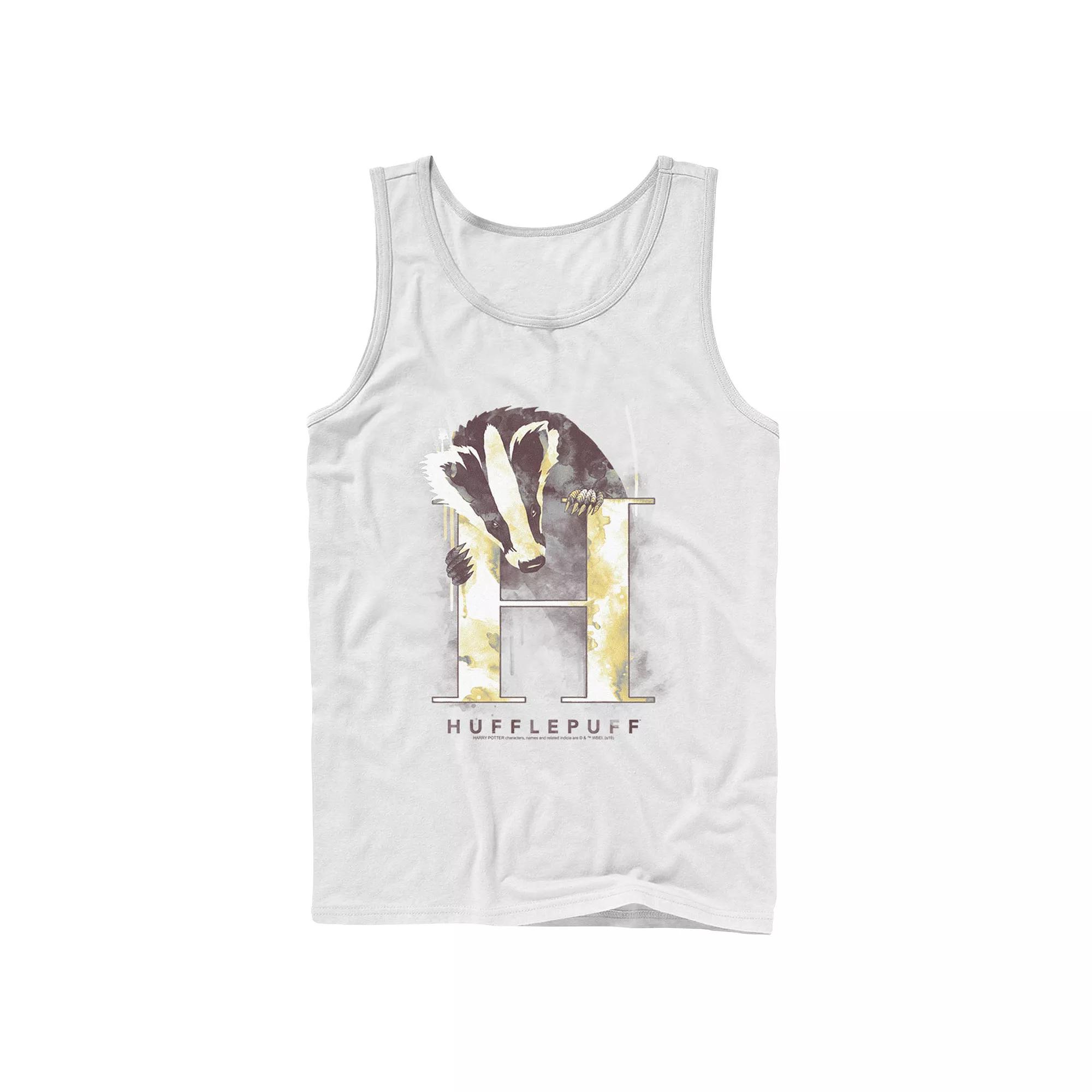 Men's Harry Potter Hufflepuff House Watercolor Tank Top,  Product Image