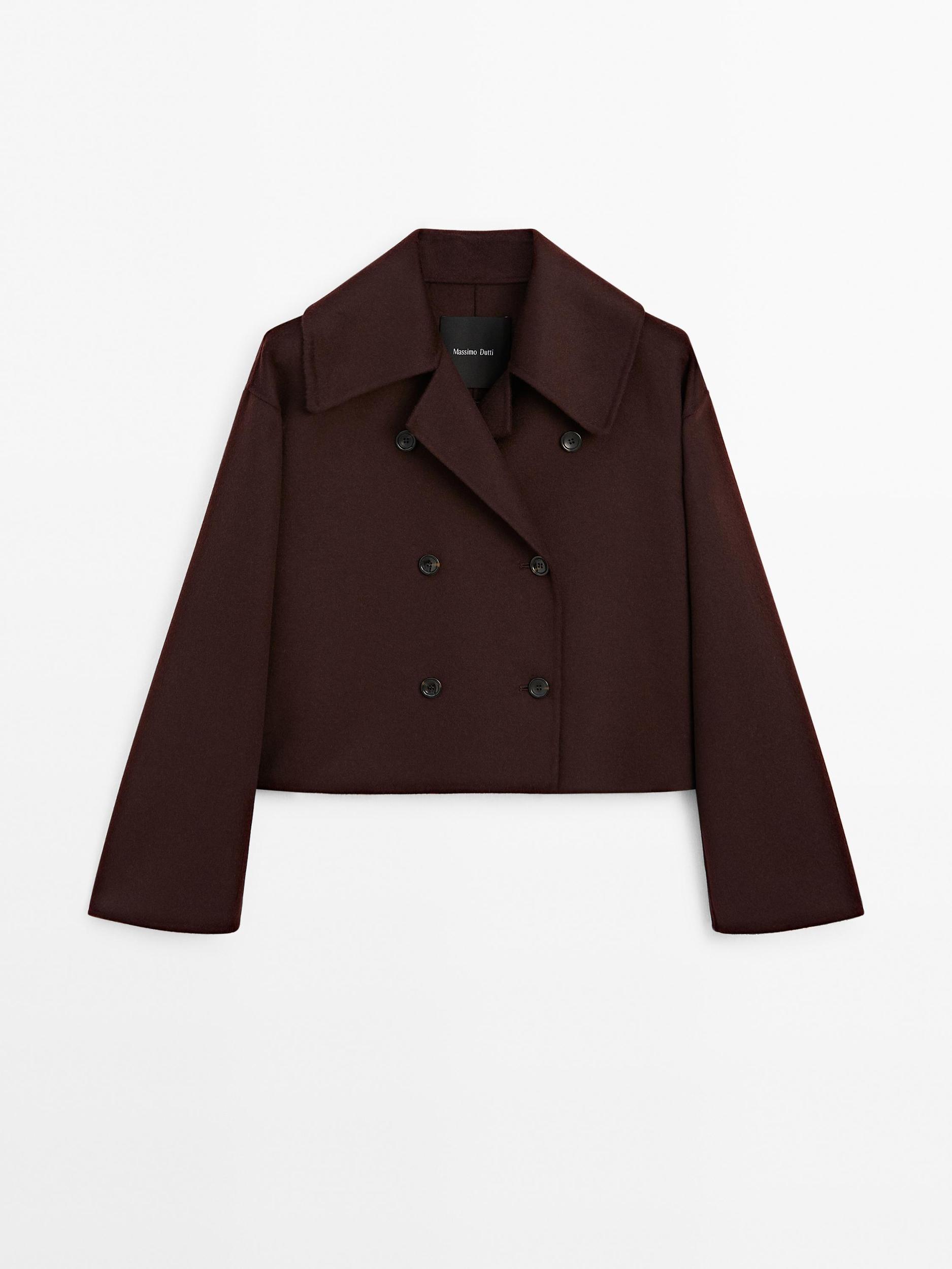 Short wool blend coat Product Image