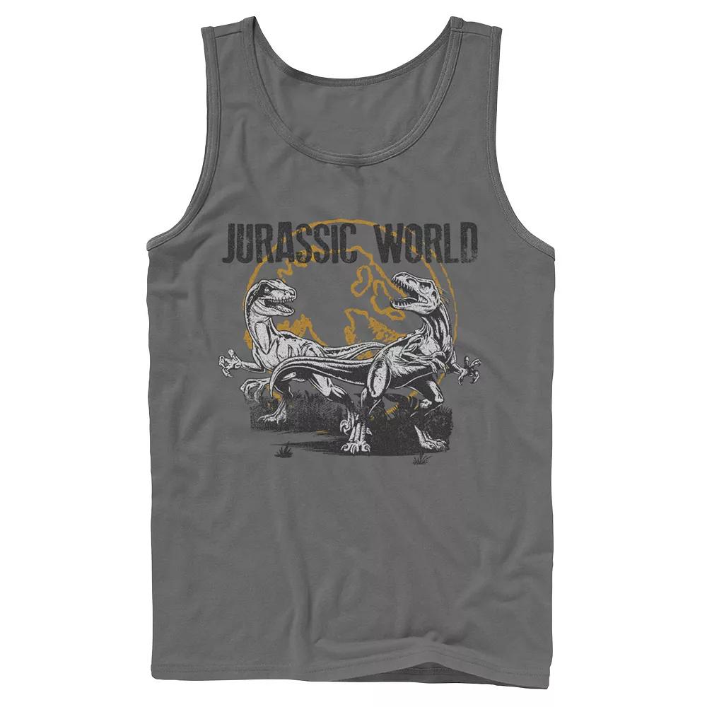Men's Jurassic Park Digital Video Game Scene Tank Top,  Product Image