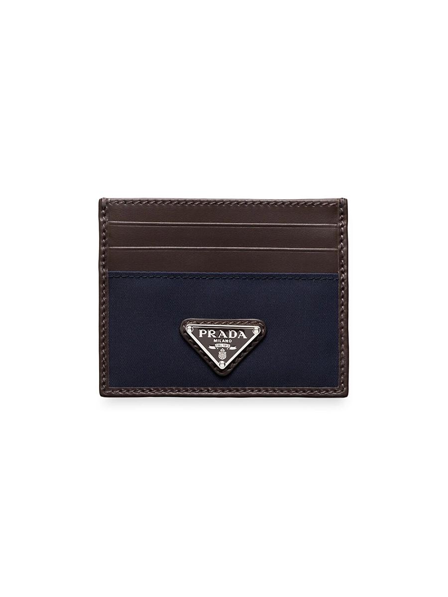 Mens Re-Nylon and Leather Card Holder Product Image