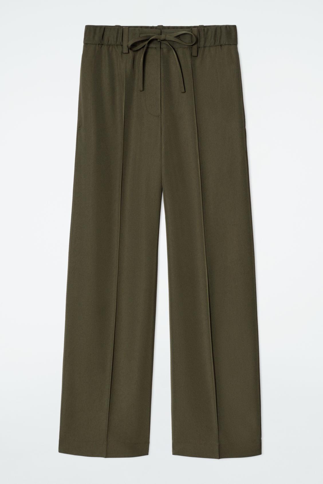 LINEN DRAWSTRING PANTS Product Image