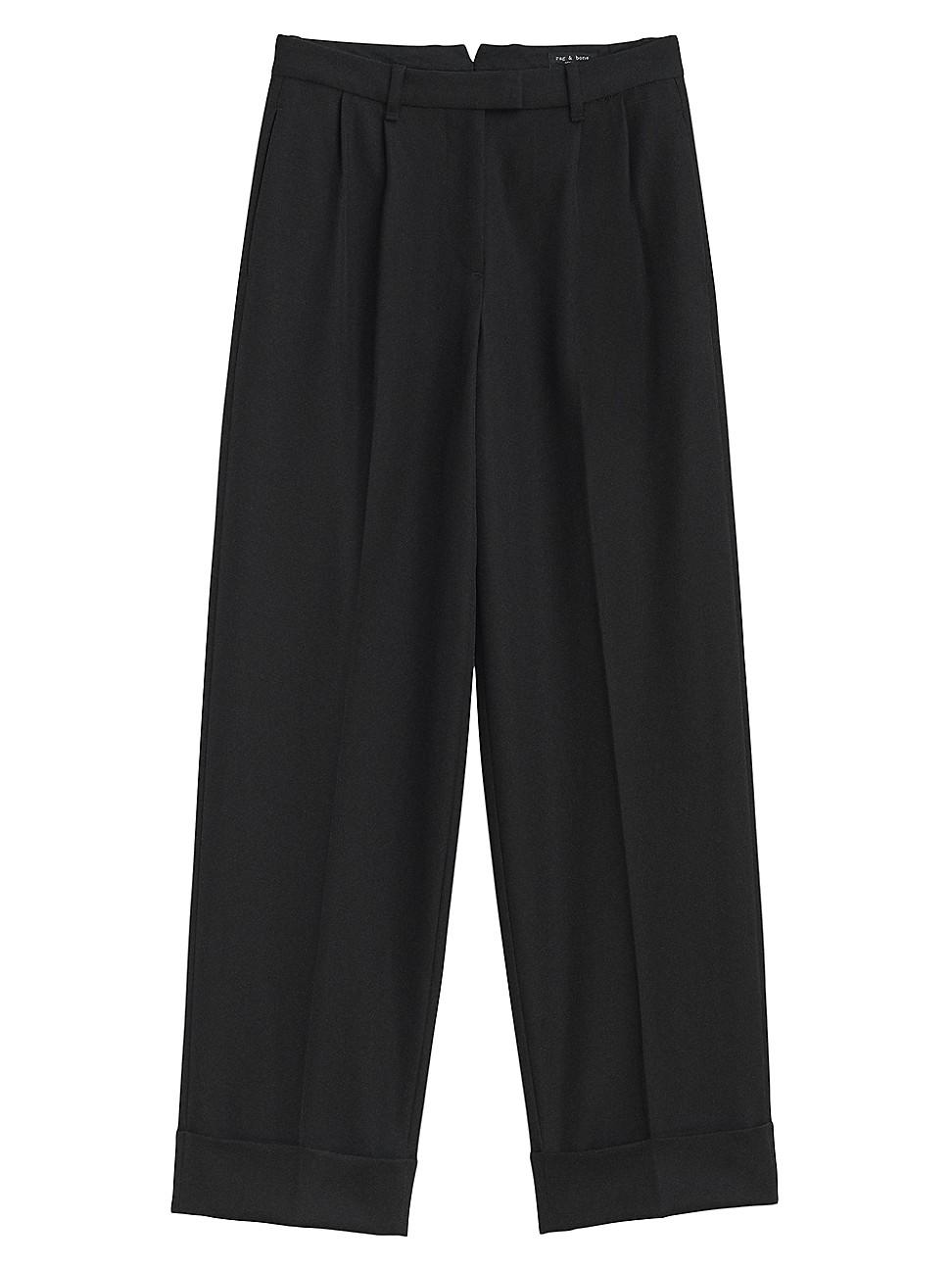 Womens Marianne Wool Wide-Leg Trousers Product Image