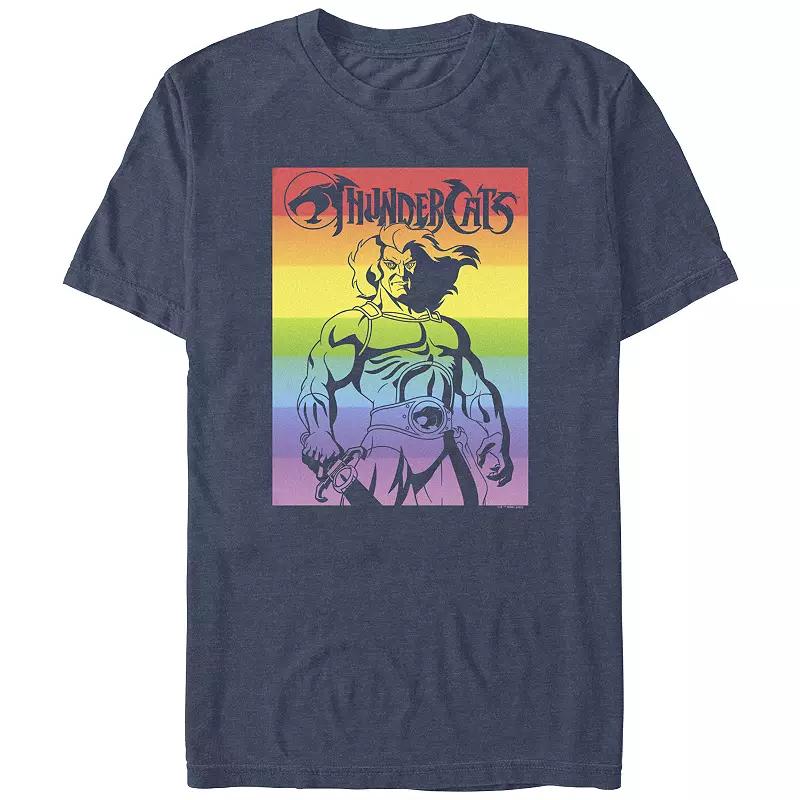 Men's Thundercats Lion-o Rainbow Poster Pride Graphic Tee,  Product Image
