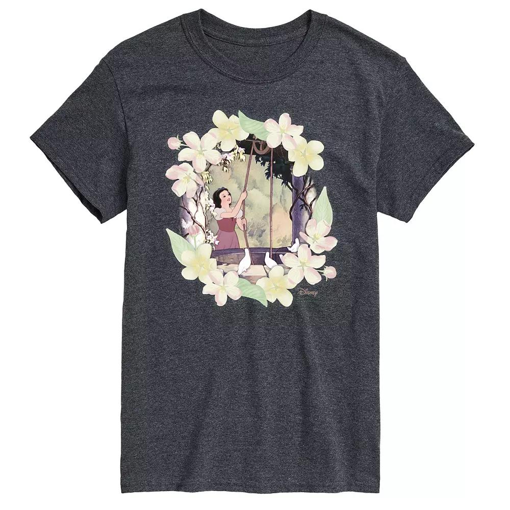 Disney Princess Big & Tall Snow White Flowers Graphic Tee, Men's,  Product Image