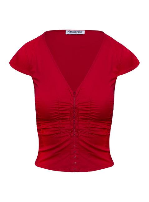 Indulgence Corset Top Red Product Image