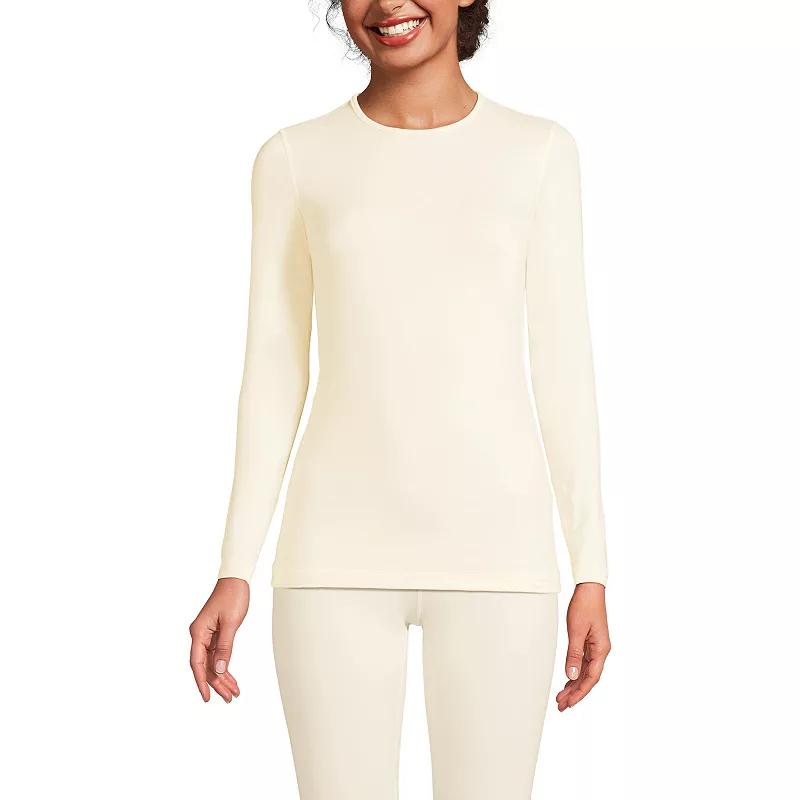 Petite Lands' End Thermaskin Long Underwear Crewneck Top, Women's,  Product Image