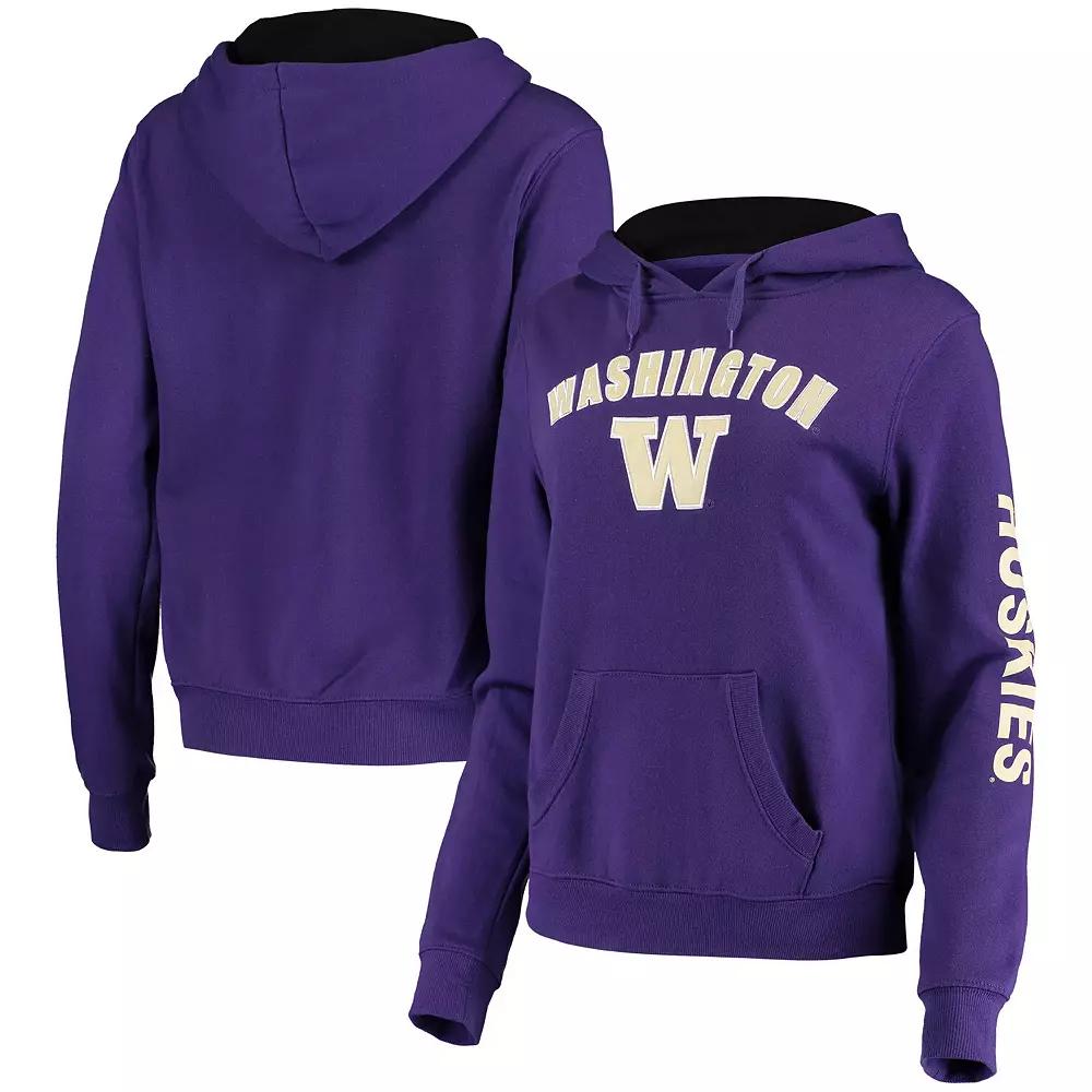 Women's Colosseum Purple Washington Huskies Loud and Proud Pullover Hoodie,  Product Image