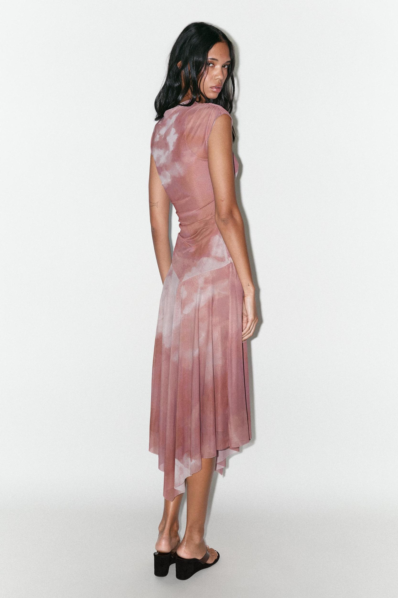 RUCHED TULLE DRESS Product Image