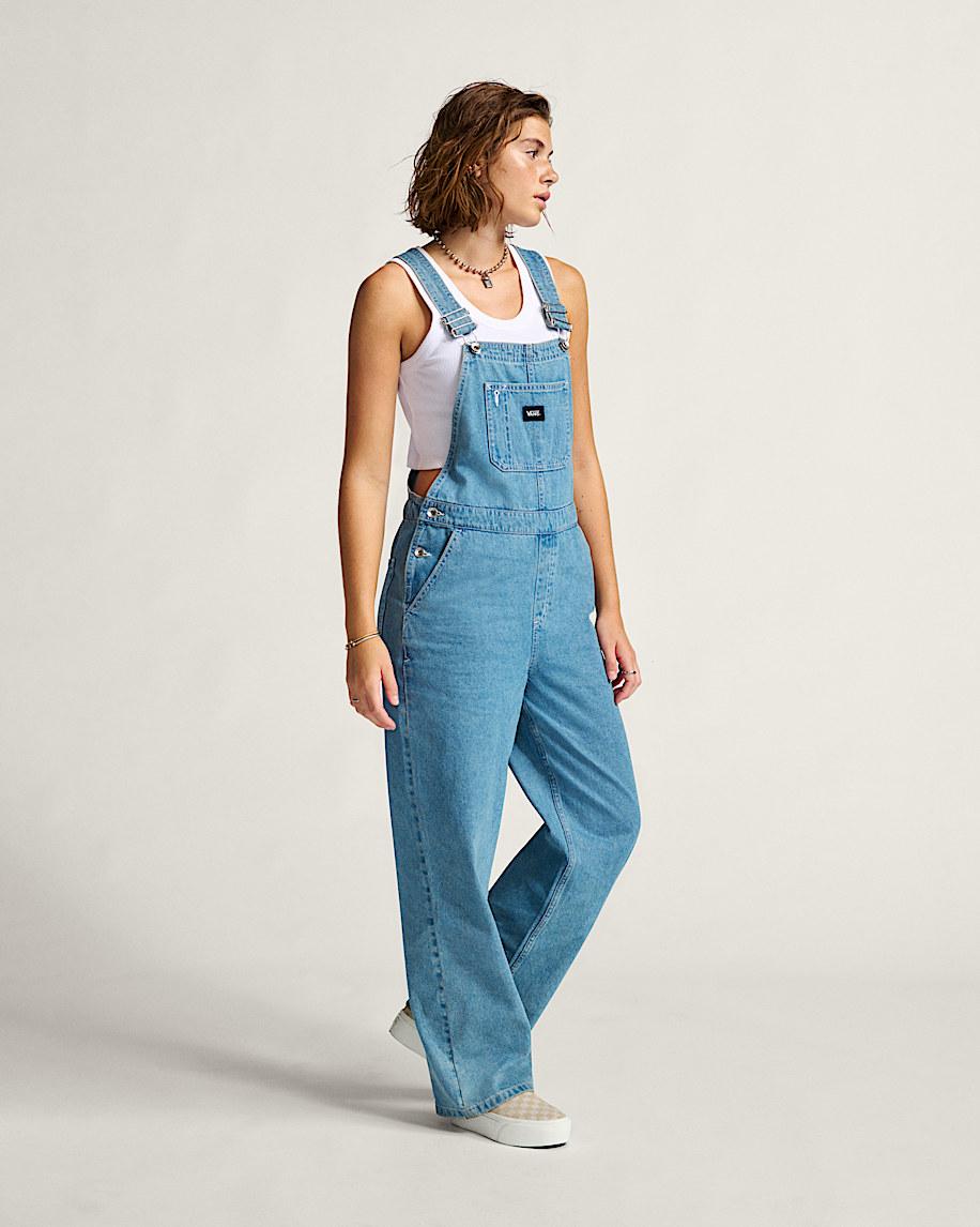 Sirelle Overalls in Denim Blue| Vans US Product Image
