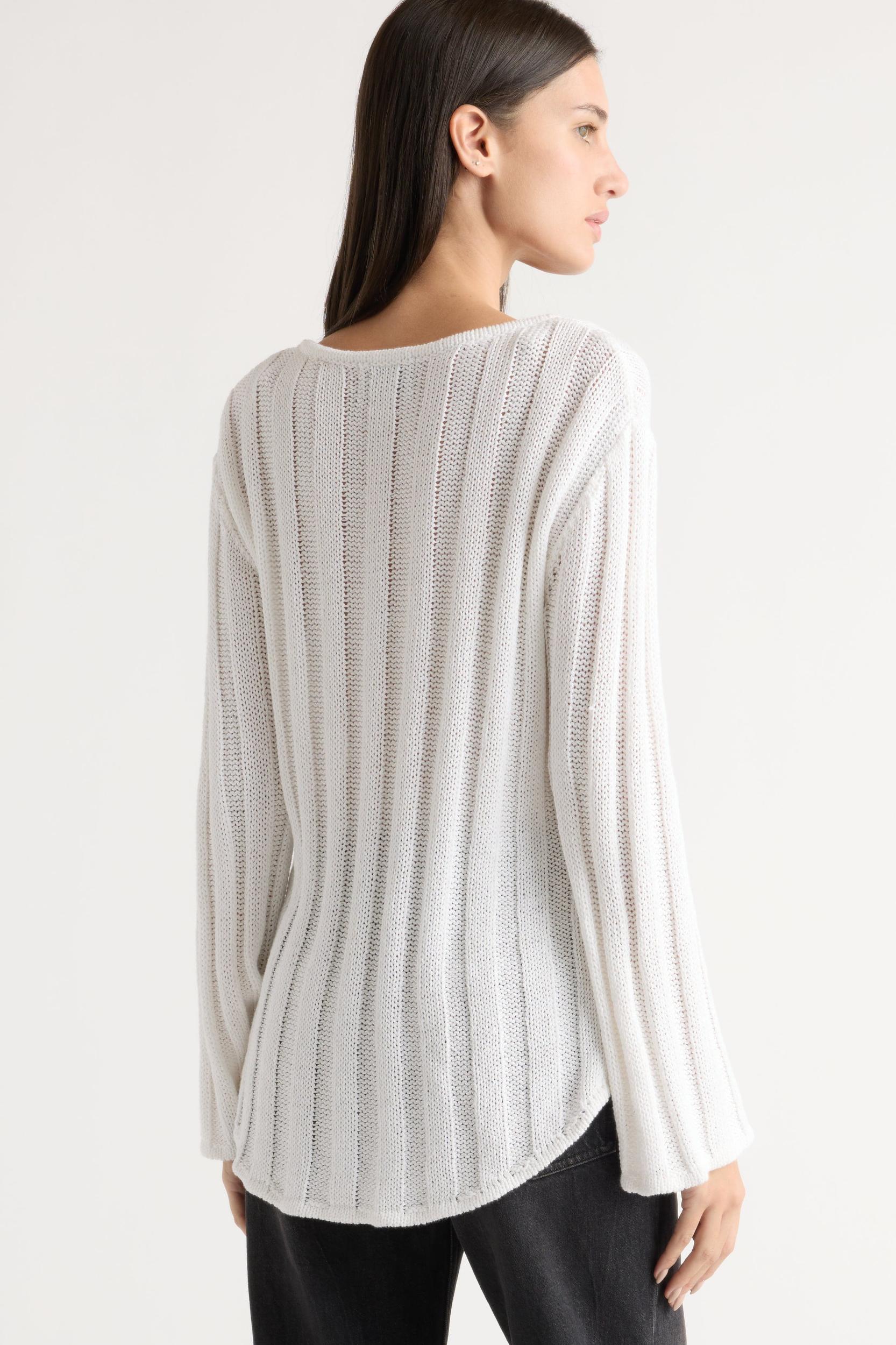 Leah Ribbed Scoop-Neck Sweater Product Image