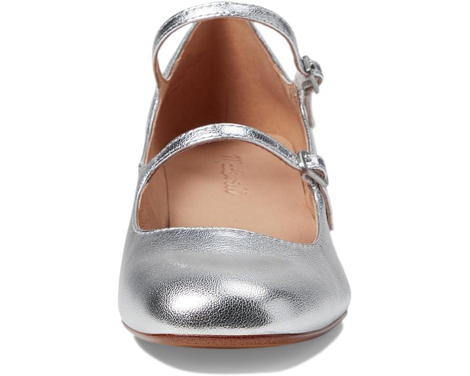 Women's Madewell The Nettie Heeled Mary Jane in Metallic Leather Product Image