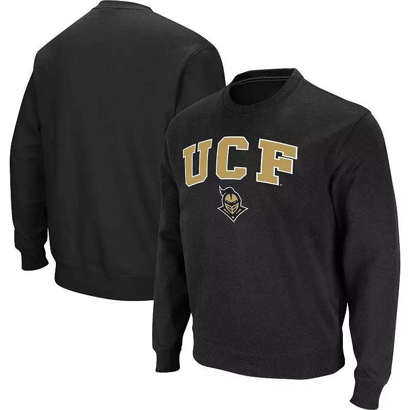Men's Colosseum Black UCF Knights Arch Over Logo Pullover Sweatshirt,  Product Image