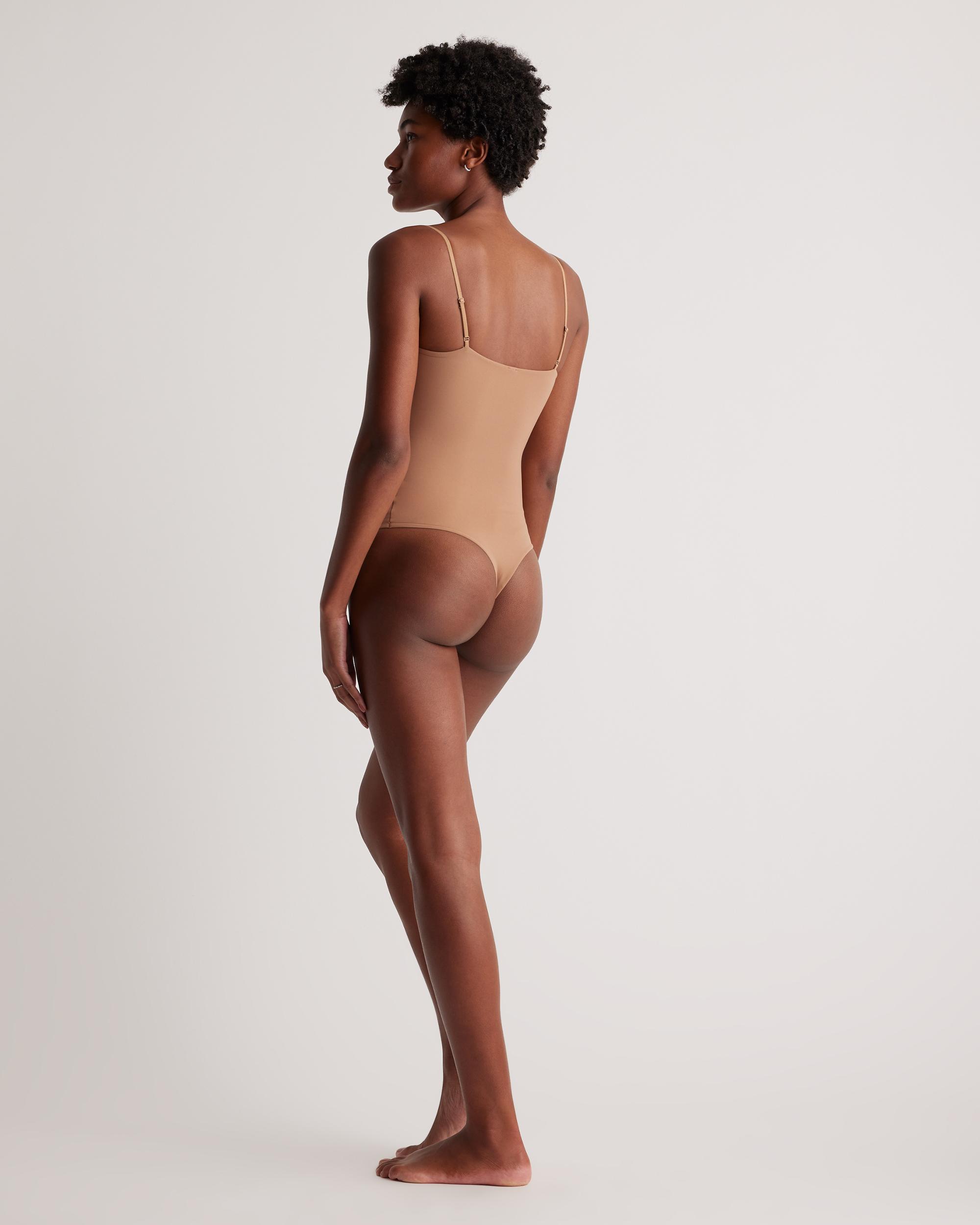 Quince | Women's Second Skin Scoop Neck Cami Bodysuit Size XS, Nylon/Spandex Product Image