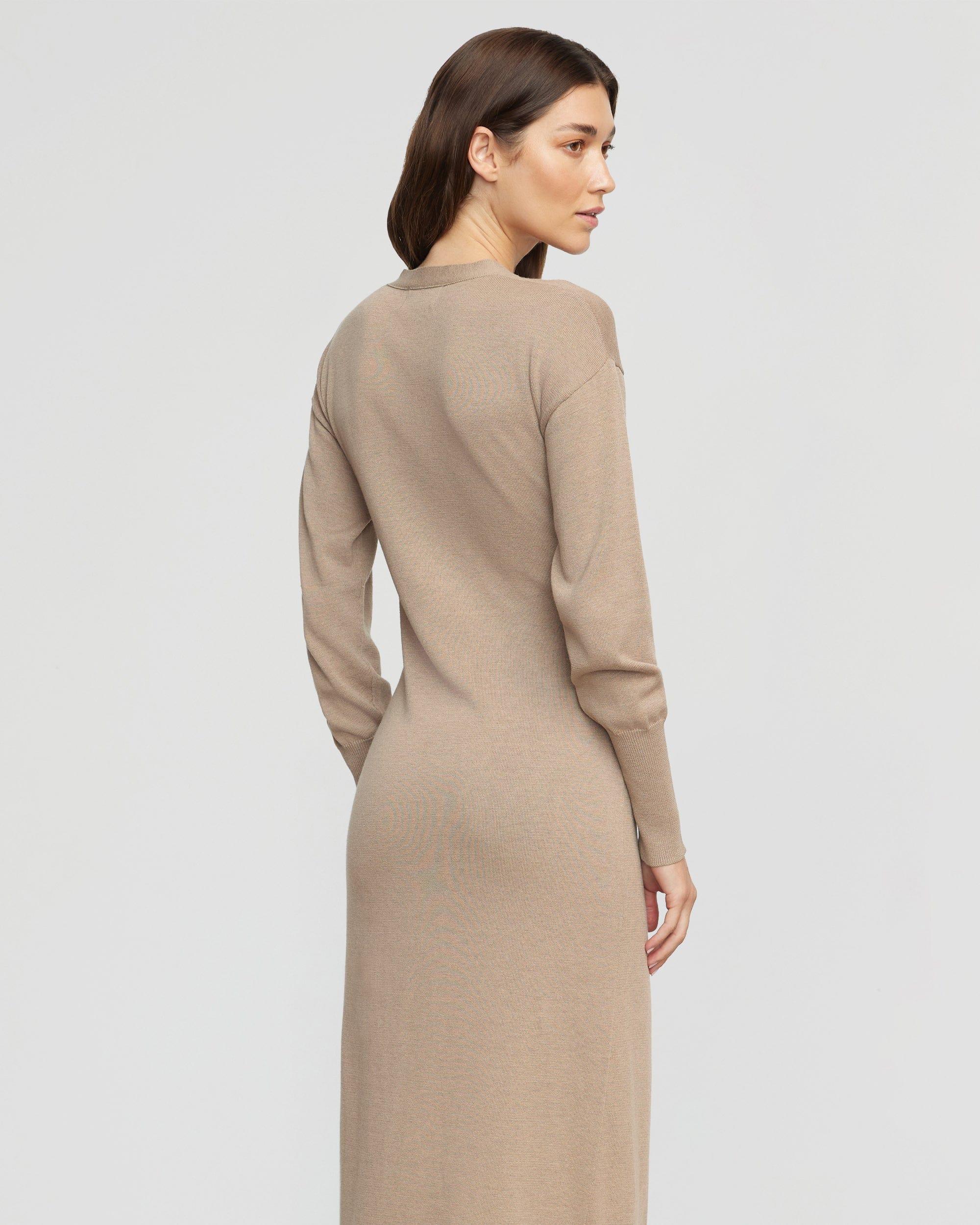 Linden Front-Wrap Sweater Dress Product Image