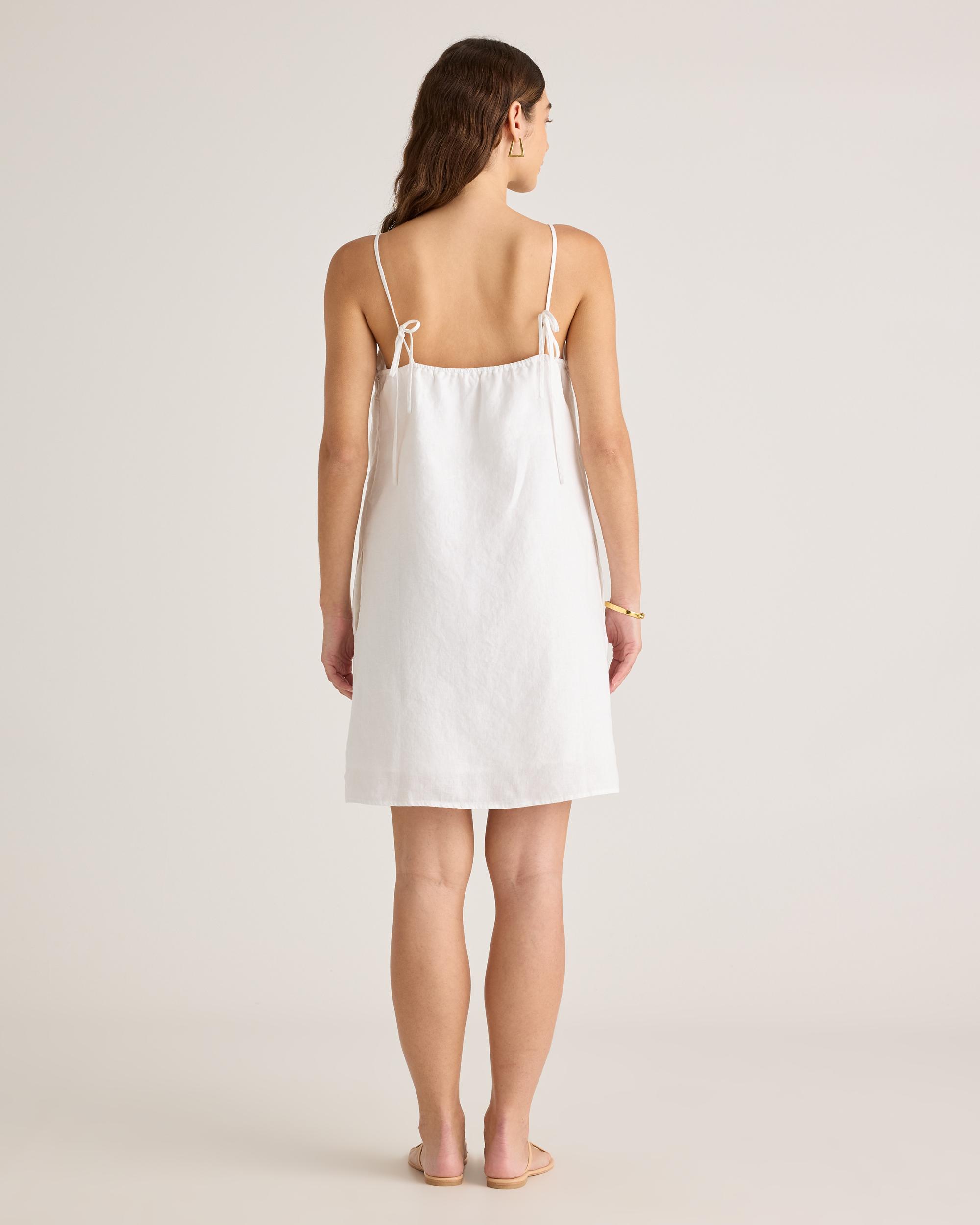 Quince | Women's 100% European Linen Spaghetti Strap Mini Dress Product Image