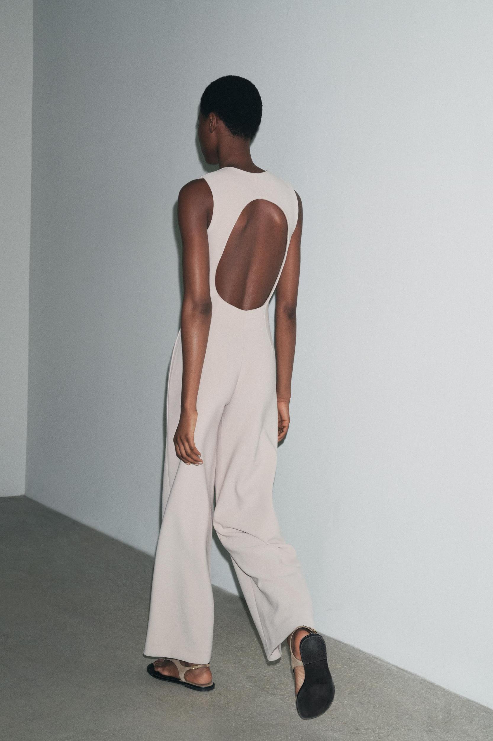 LONG CREPE JUMPSUIT Product Image