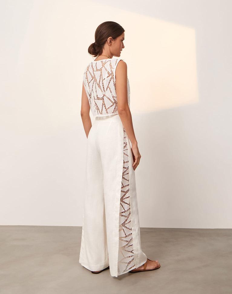 Bree Pants - Off White Product Image