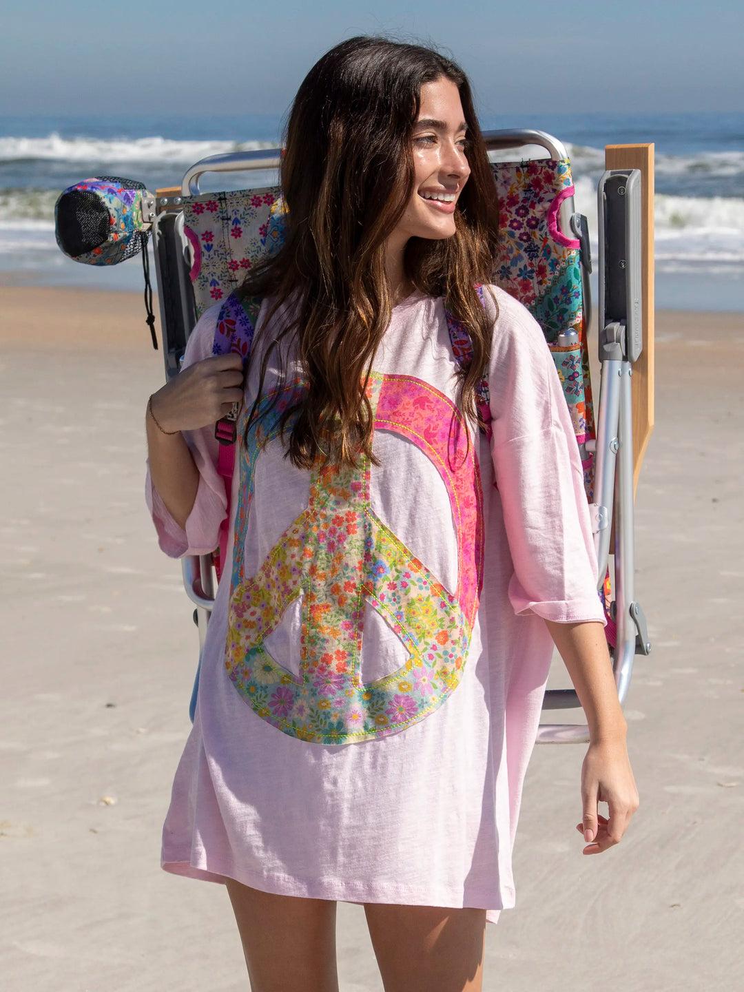 Oversized Cotton Applique Tee Product Image