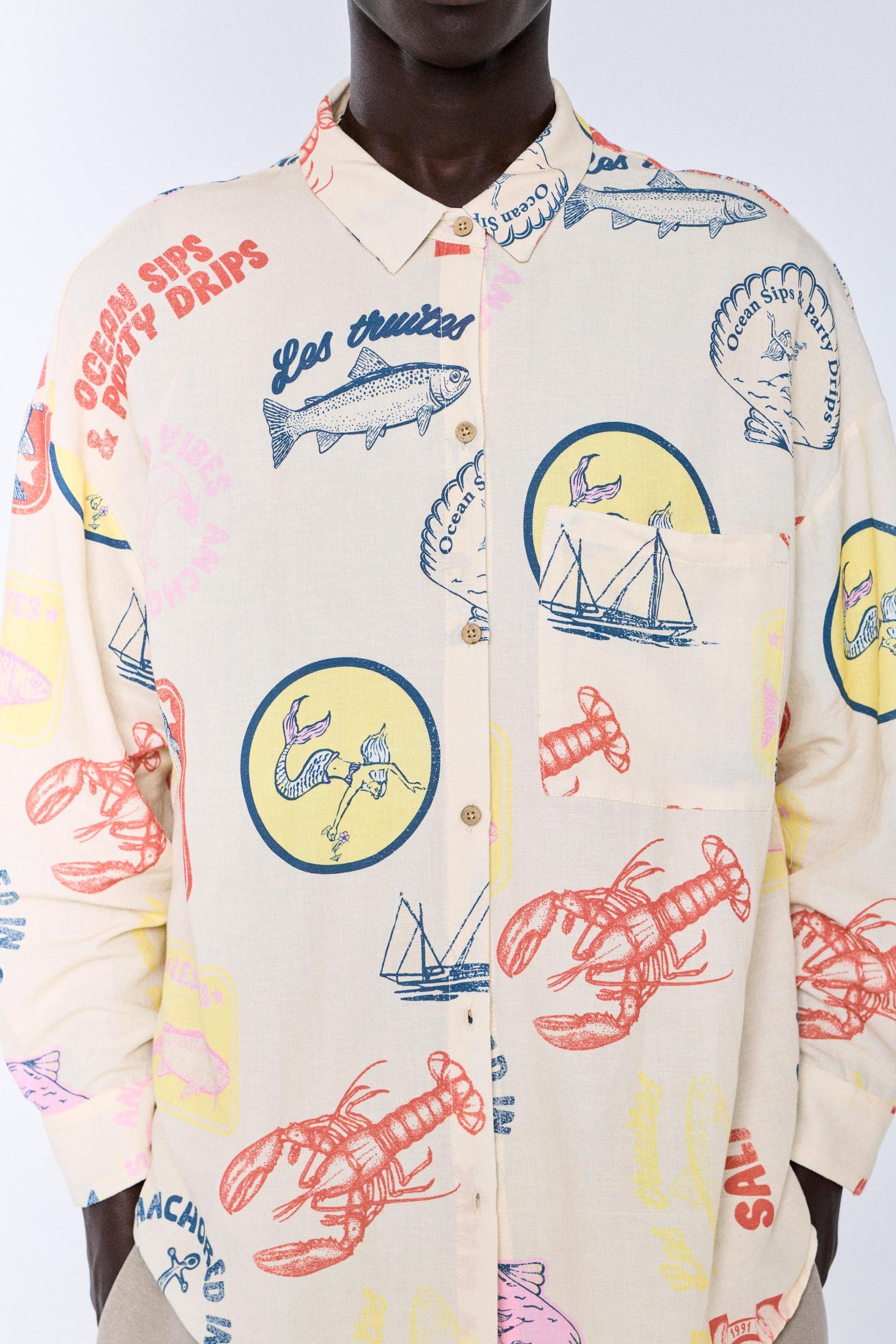 Printed long sleeve shirt Product Image