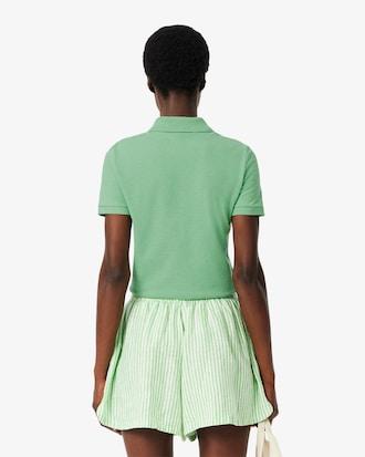 Women's L.12.D Slim Fit Stretch Mini Piqué Polo Product Image