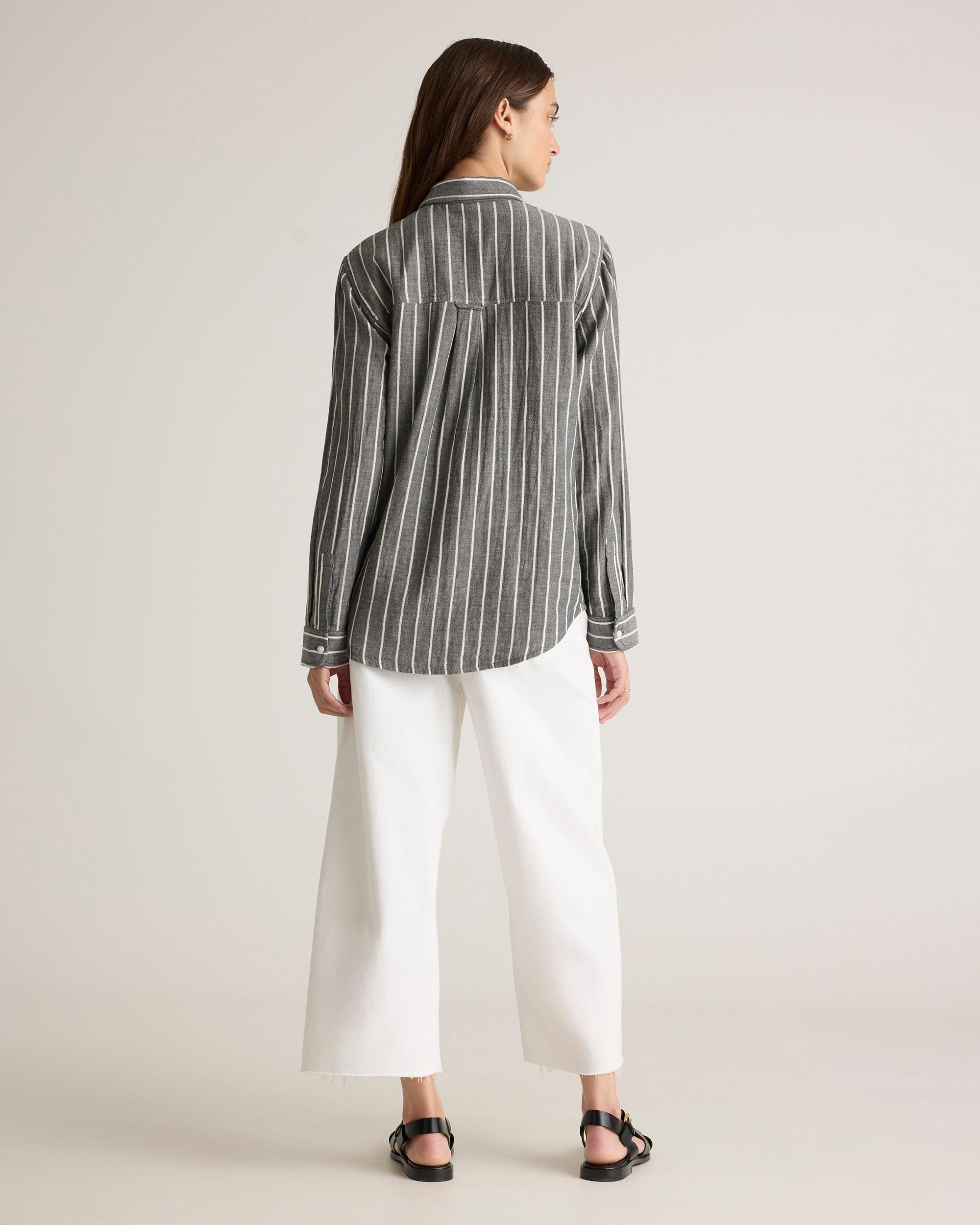 Quince | Women's Gauze Long Sleeve Shirt Organic Cotton Product Image