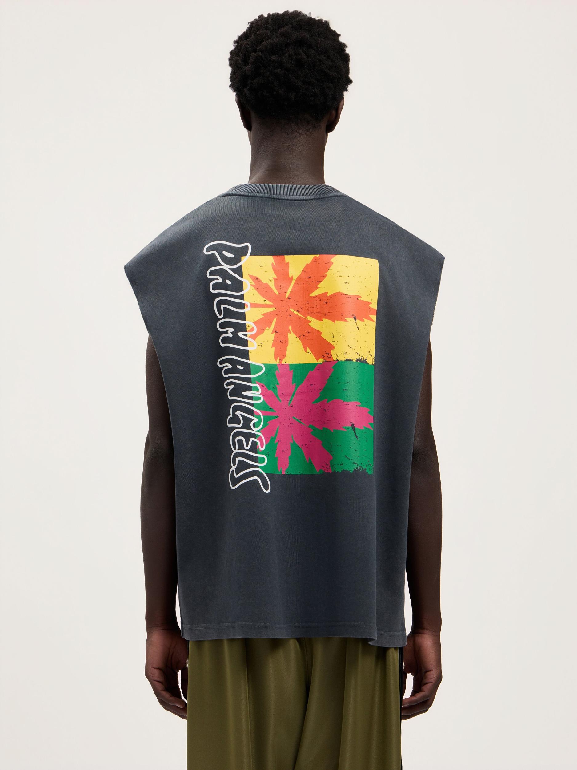 Palm Leaf Distressed Tank Product Image
