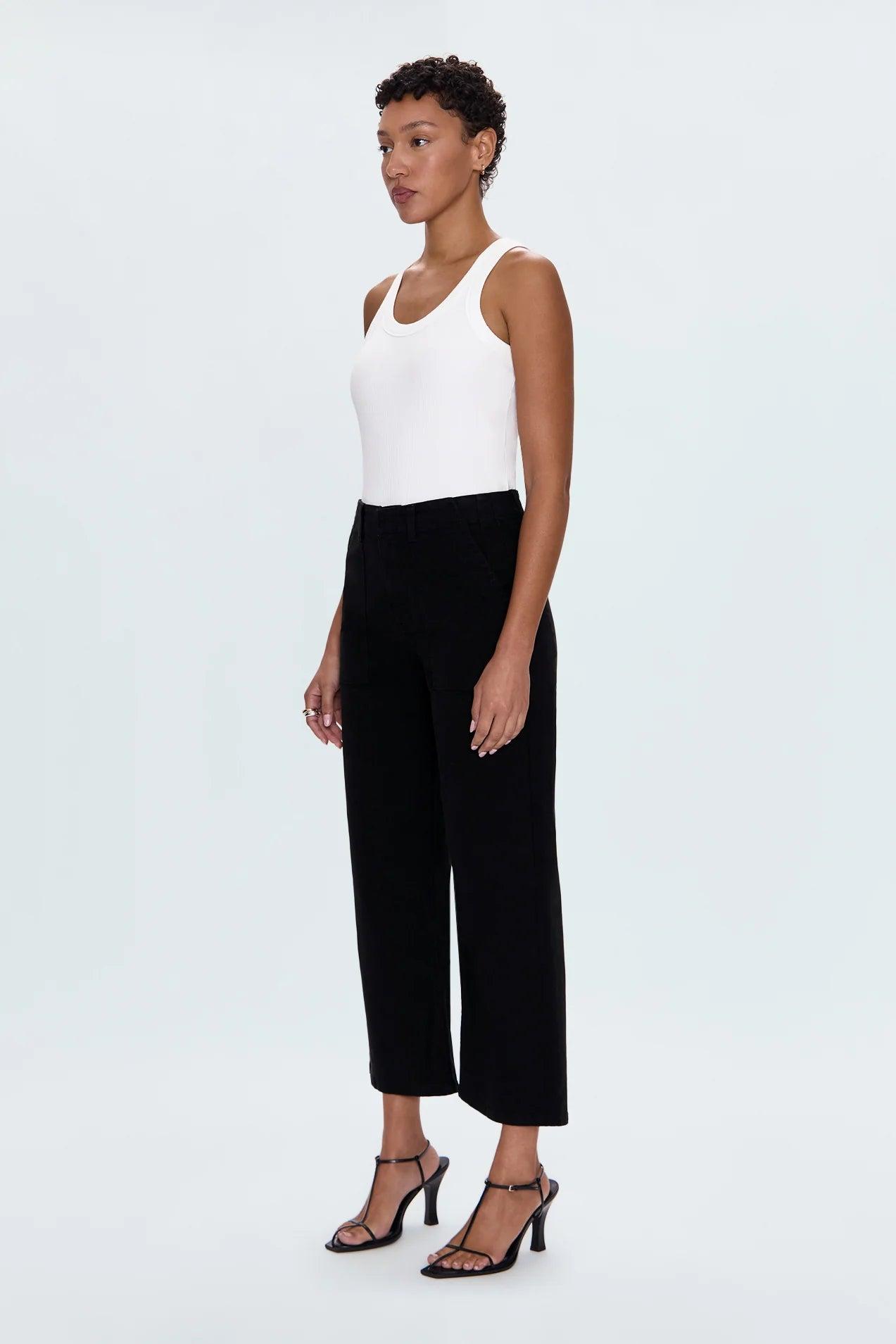 Sophia Wide Leg Pant - Black Product Image