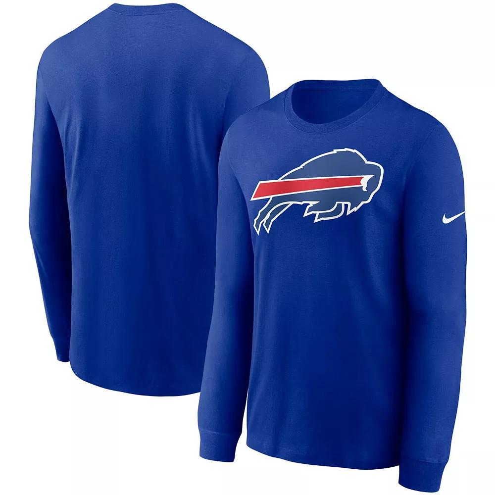 Men's Nike Royal Buffalo Bills Primary Logo Long Sleeve T-Shirt,  Product Image