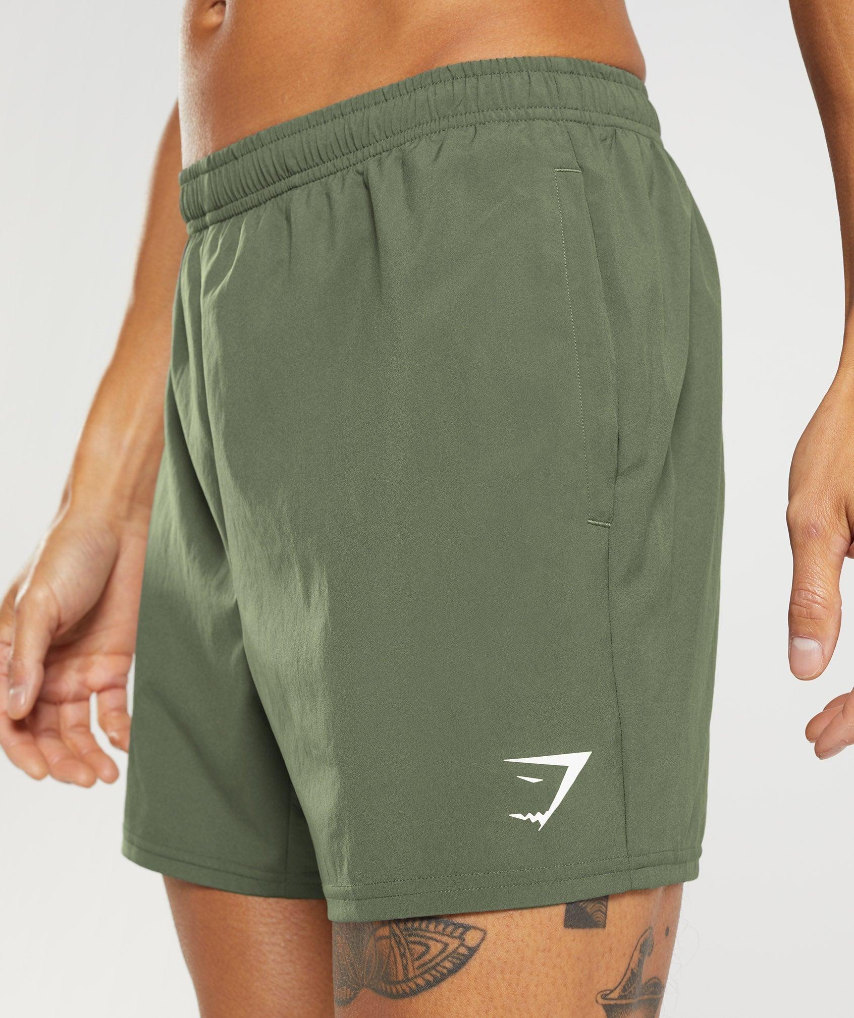 Gymshark Arrival 5" Shorts - Core Olive Male Product Image