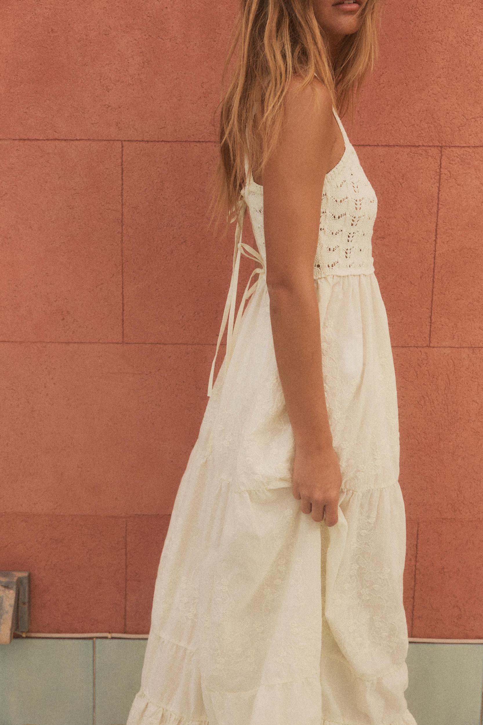 COMBINATION KNIT DRESS Product Image