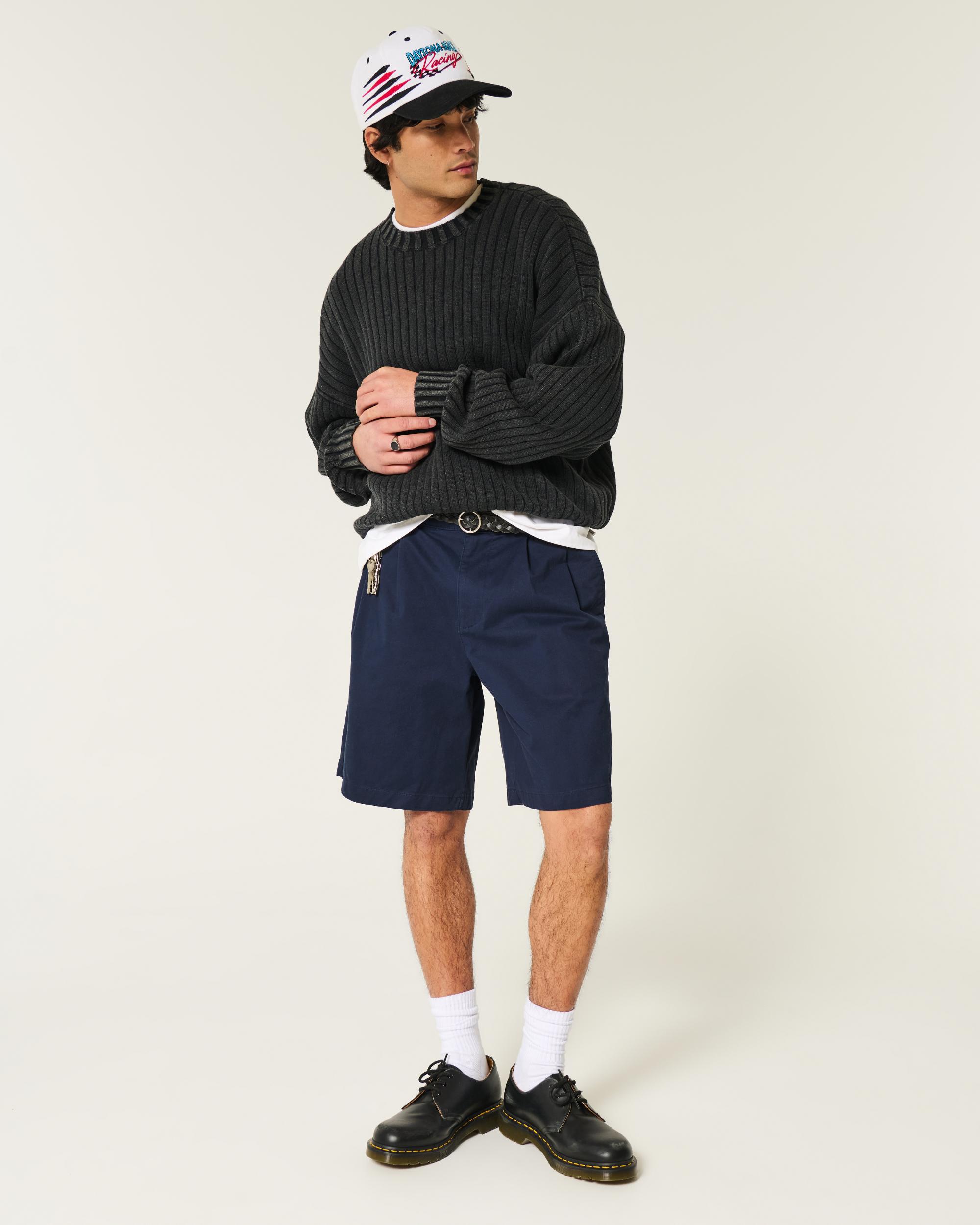 At-the-Knee Baggy Bermuda Shorts Product Image