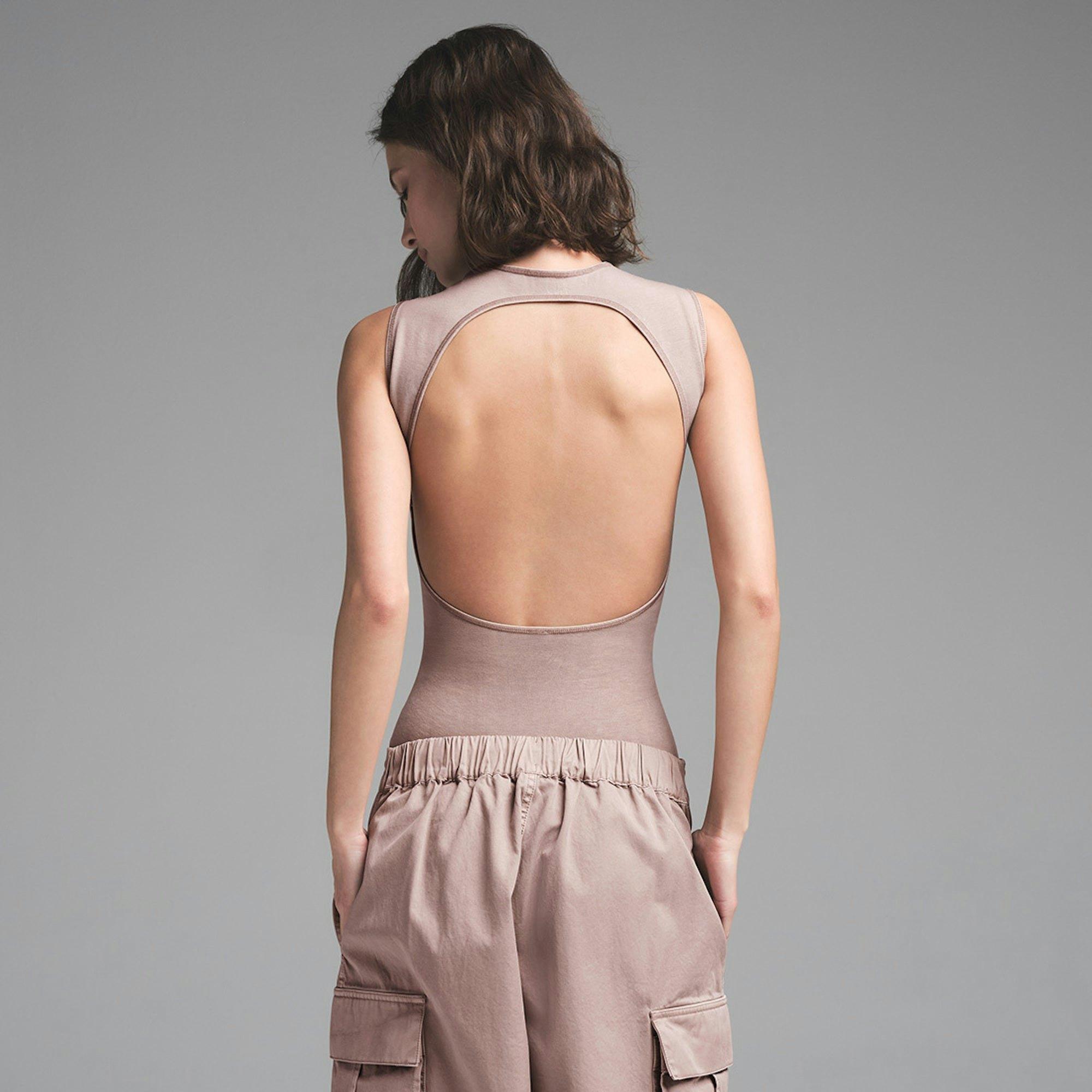 OUTDOOR OPEN BACK BODYSUIT | FAWN Product Image