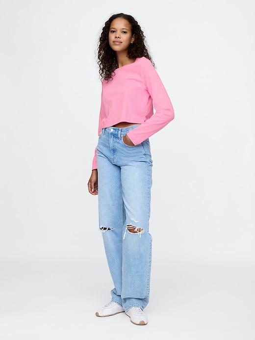 Organic Cotton VintageSoft Crop T-Shirt Product Image