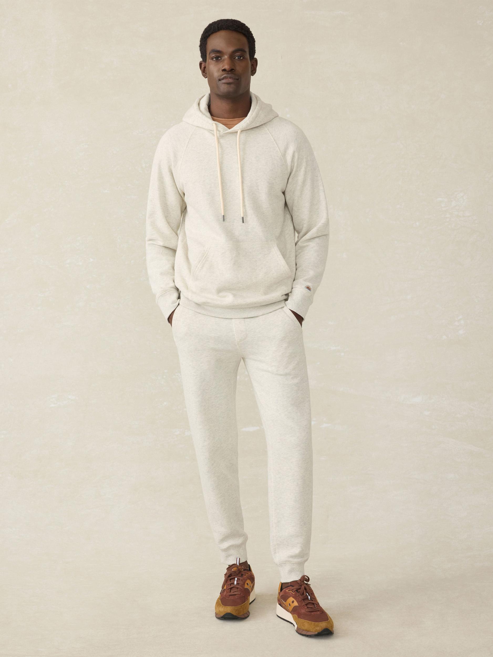 High Standard Fleece Hoodie - Antique Ivory Heather Male Product Image