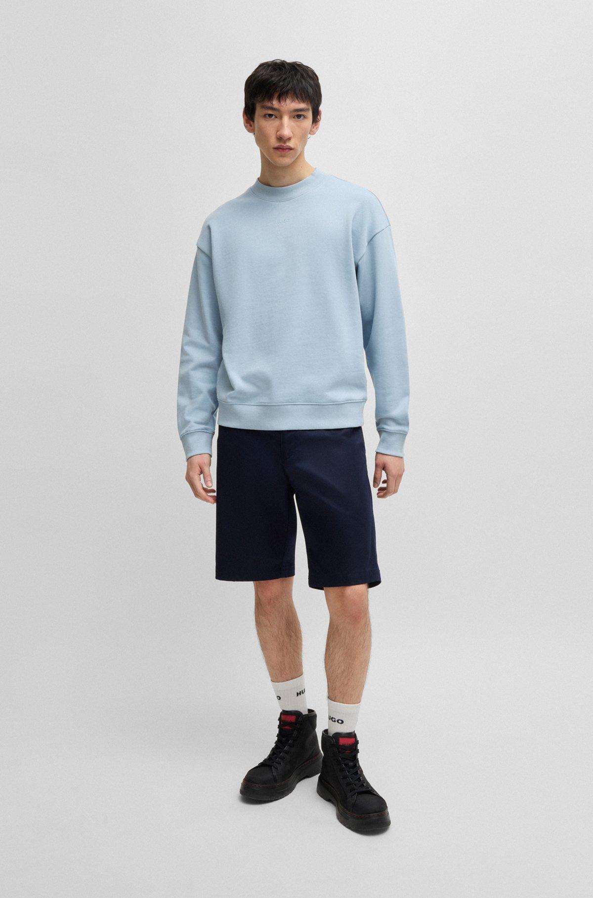 Relaxed-fit sweatshirt in cotton terry with sleeve logo Product Image