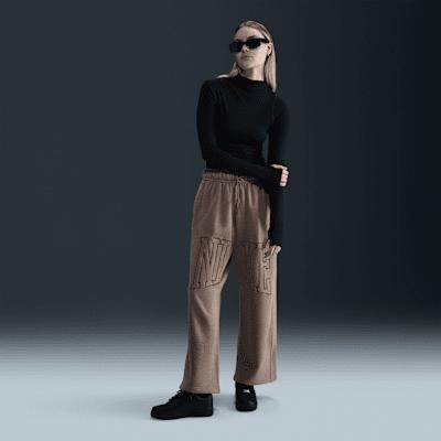 Nike Womens Nike Street OH Fleece Pants - Womens Mink Brown Product Image