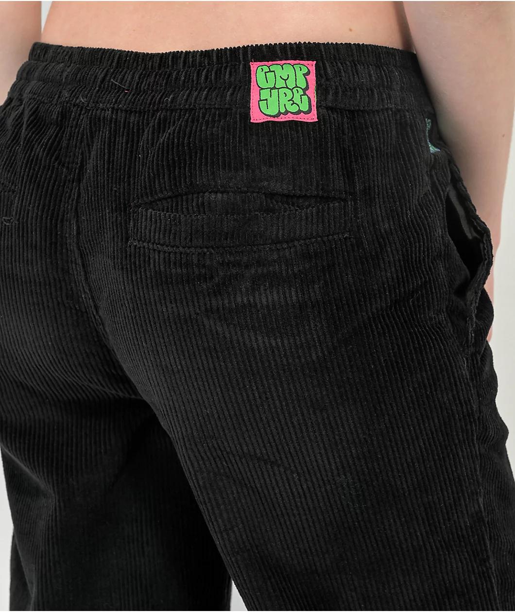 Empyre Jessie E-Waist Black Corduroy Skate Pants Product Image