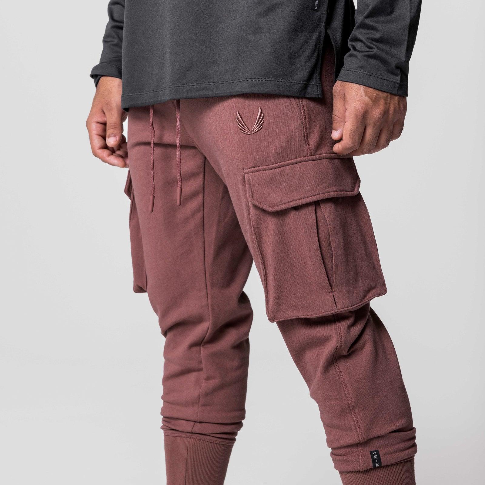 0654. Tech-Terry™ Cargo High Rib Jogger - Red Earth Product Image
