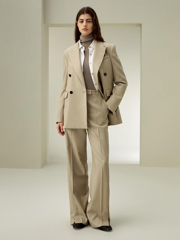 Modern Beauty Silk Wool Blazer Product Image