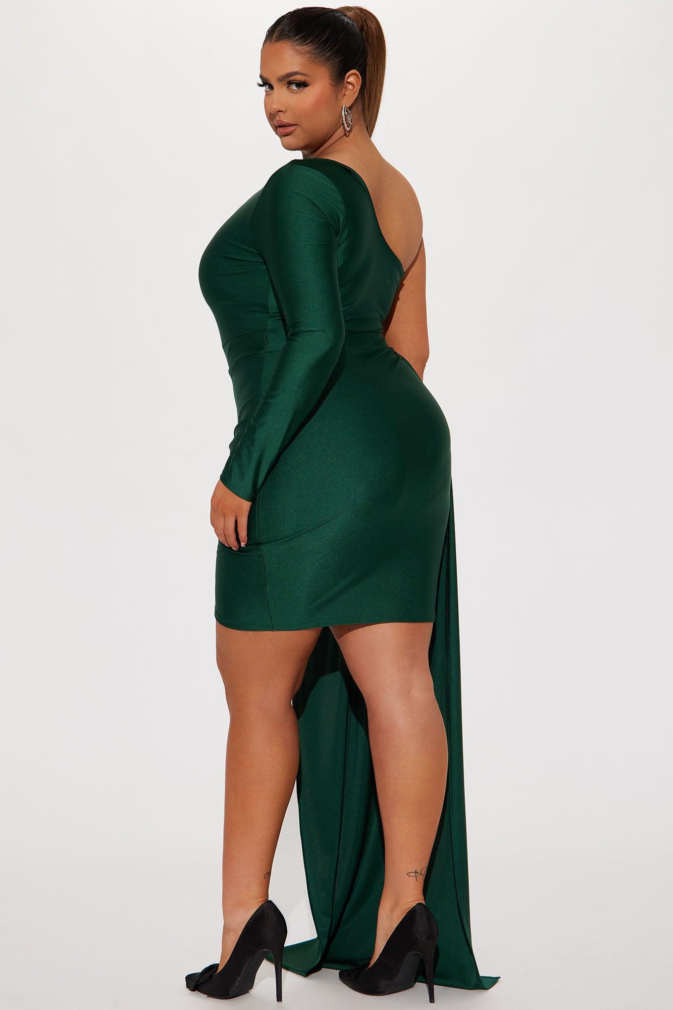 Waiting For Ur Love Mini Dress - Hunter Product Image